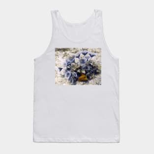 Blue Social Feather Dusters Tank Top